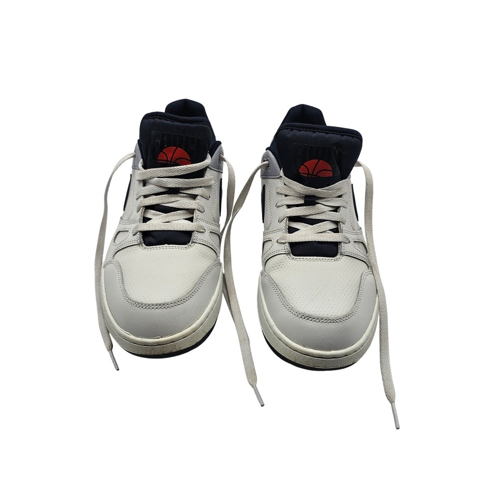 Nike Mens Full Force Low Size 12.5 White Navy Grey Leather FB1362-002